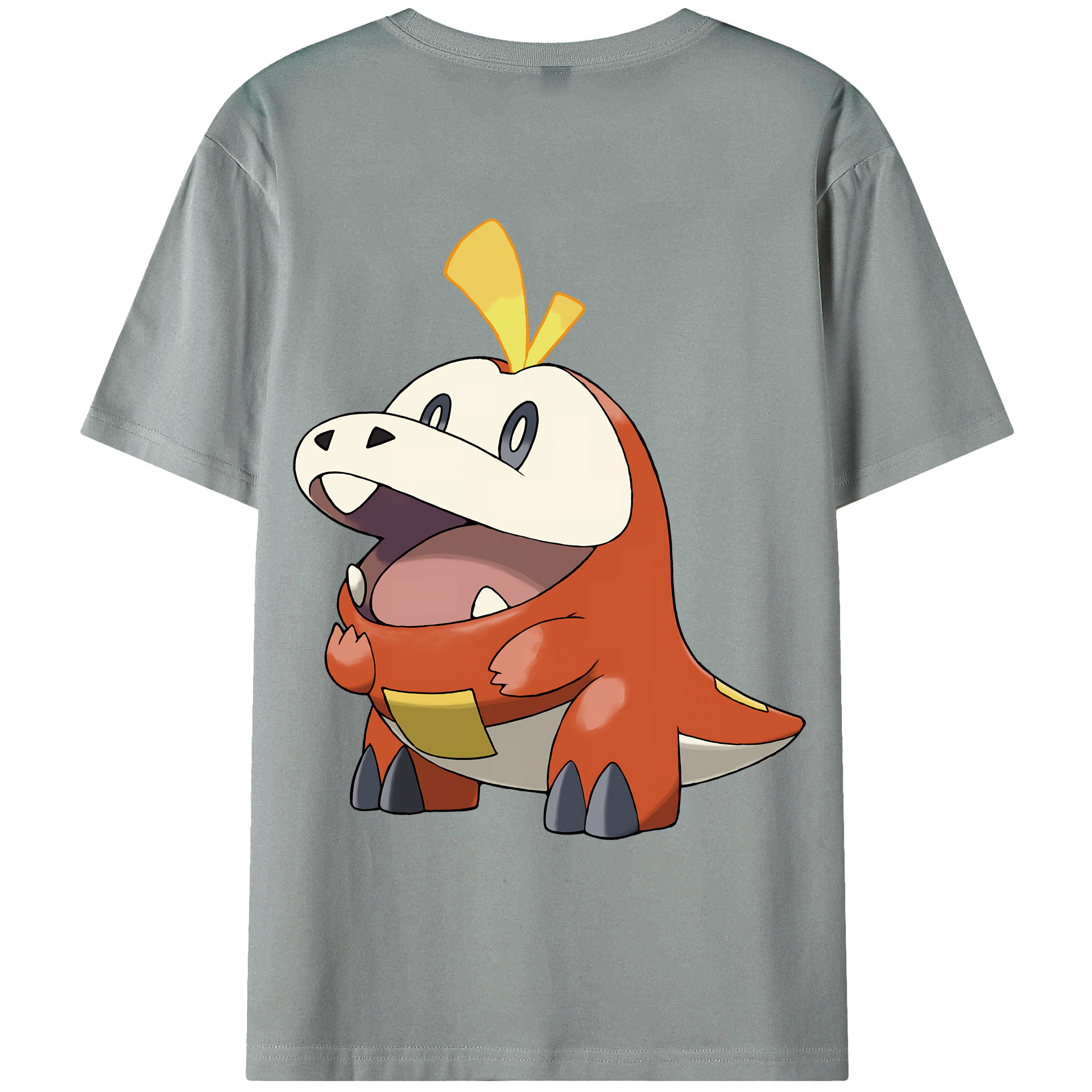 （画像用） ポケットモンスター Pokémon 綿100％ メンズ半袖Tシャツ（バックプリント） 通気性